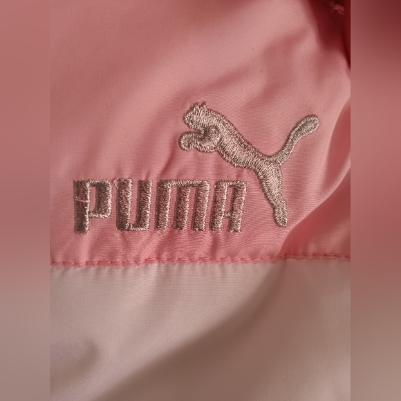 Puma Color Block Puffer Vest Size Medium 10/12 Big Girls - Pink, Purple, White - Picture 5 of 10
